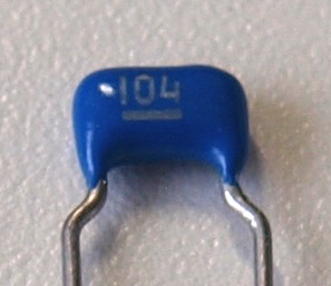 capacitor 0.1μF (104)