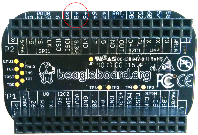 PocketBeagle GPIO44 incorrectly labelled as 48